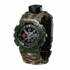 Часы Годинник наручний Patriot 005AGSU ЗСУ Паракордовий ремінець Camo Green + Коробка