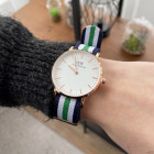 Часы Daniel Wellington 38 мм Blue-White-Cuprum