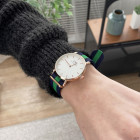 Часы Daniel Wellington 38 мм Black-Green-Cuprum-White