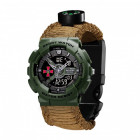 Часы Годинник наручний Patriot 005AGSU ЗСУ Паракордовий ремінець Khaki + Коробка