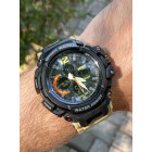 Часы Skmei 1343 Black-Khaki Wristband