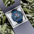 Часы Годинник наручний Patriot 001BUDZSU ЗСУ Чорні з синім + Коробка.