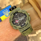 Часы Годинник наручний Patriot 005AGSU ЗСУ Паракордовий ремінець Army Green + Коробка.