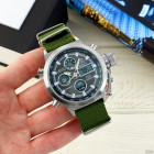 Часы AMST 3003C Silver-Black Green Wristband