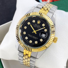 Часы Rolex Date Just Silver-Gold-Black