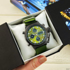 Часы AMST 3003 Black-Green Green Wristband