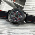 Часы AMST 3022 Black-Red Fluted Wristband