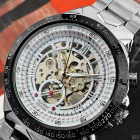 Часы Winner 8067 Silver-Black-White Red Cristal