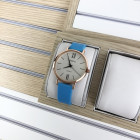 Часы Geneva Silicone Blue-Cuprum-White