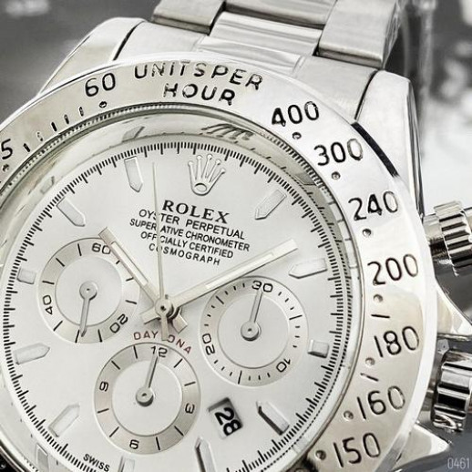 Часы Rolex Daytona Quartz Date Silver-White