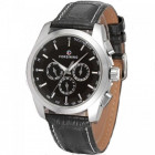 Часы Forsining 6625 Silver-Black Leather