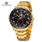 Часы Forsining 8238 Gold-Black Steel