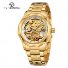 Часы Forsining 8240 Gold-White Steel