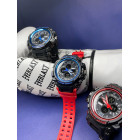 Часы Skmei 1343 Black-Blue-Red Wristband